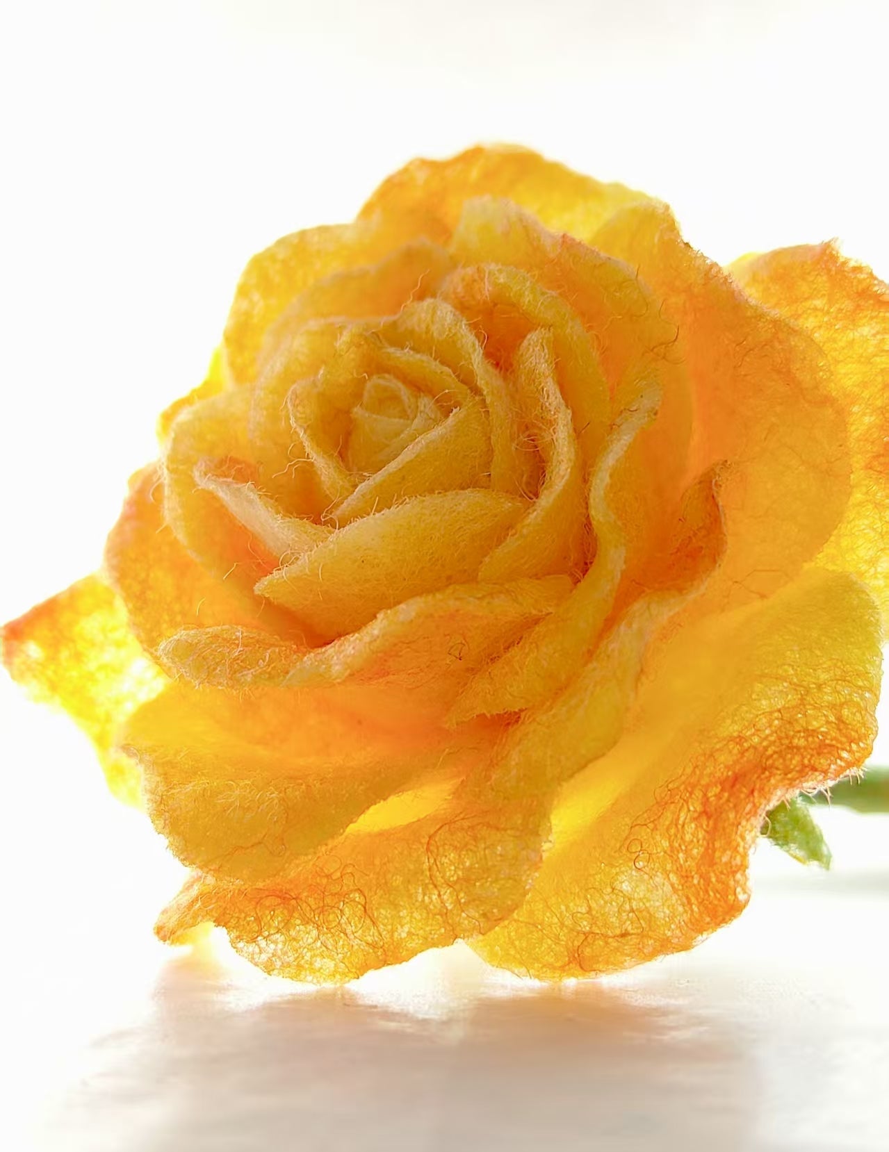 Custom Color(include single colour or colour gradient) Wool Felt Flower - WeDesignWool