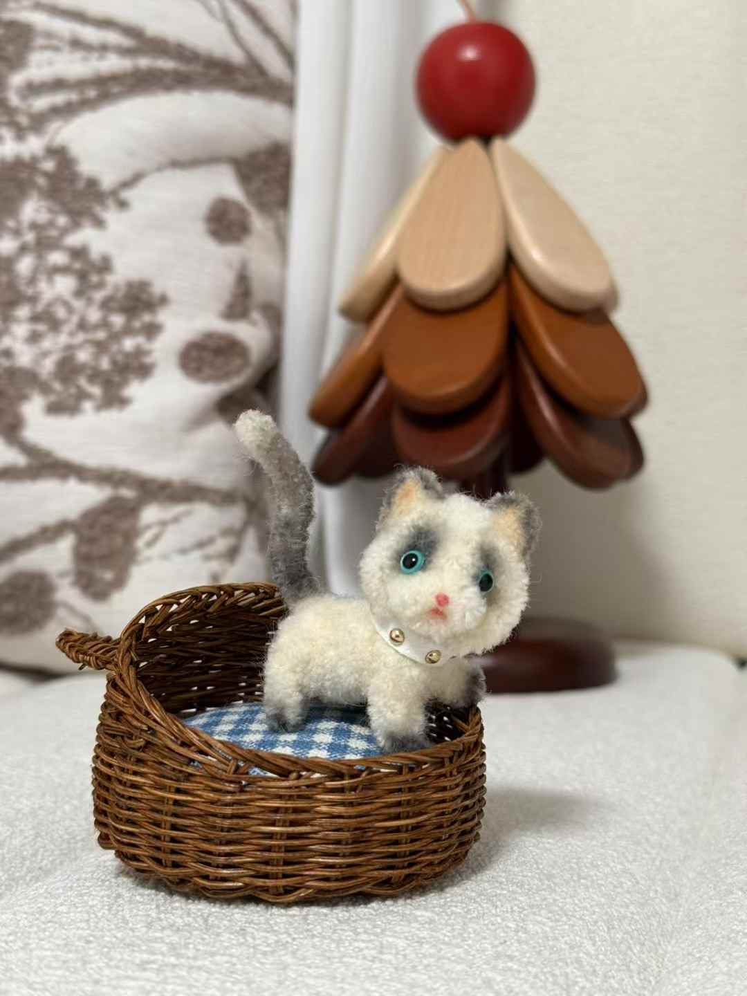 Custom Handcraft Felted Pet with Bamboo Nests - WeDesignWool