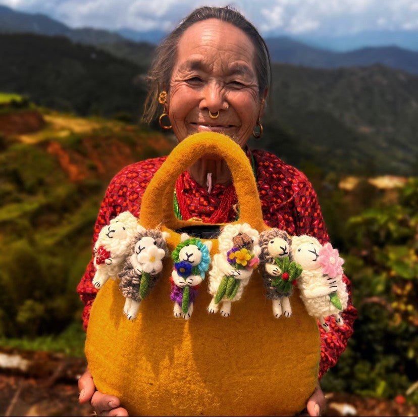 Flowered Sheep - WeDesignWool
