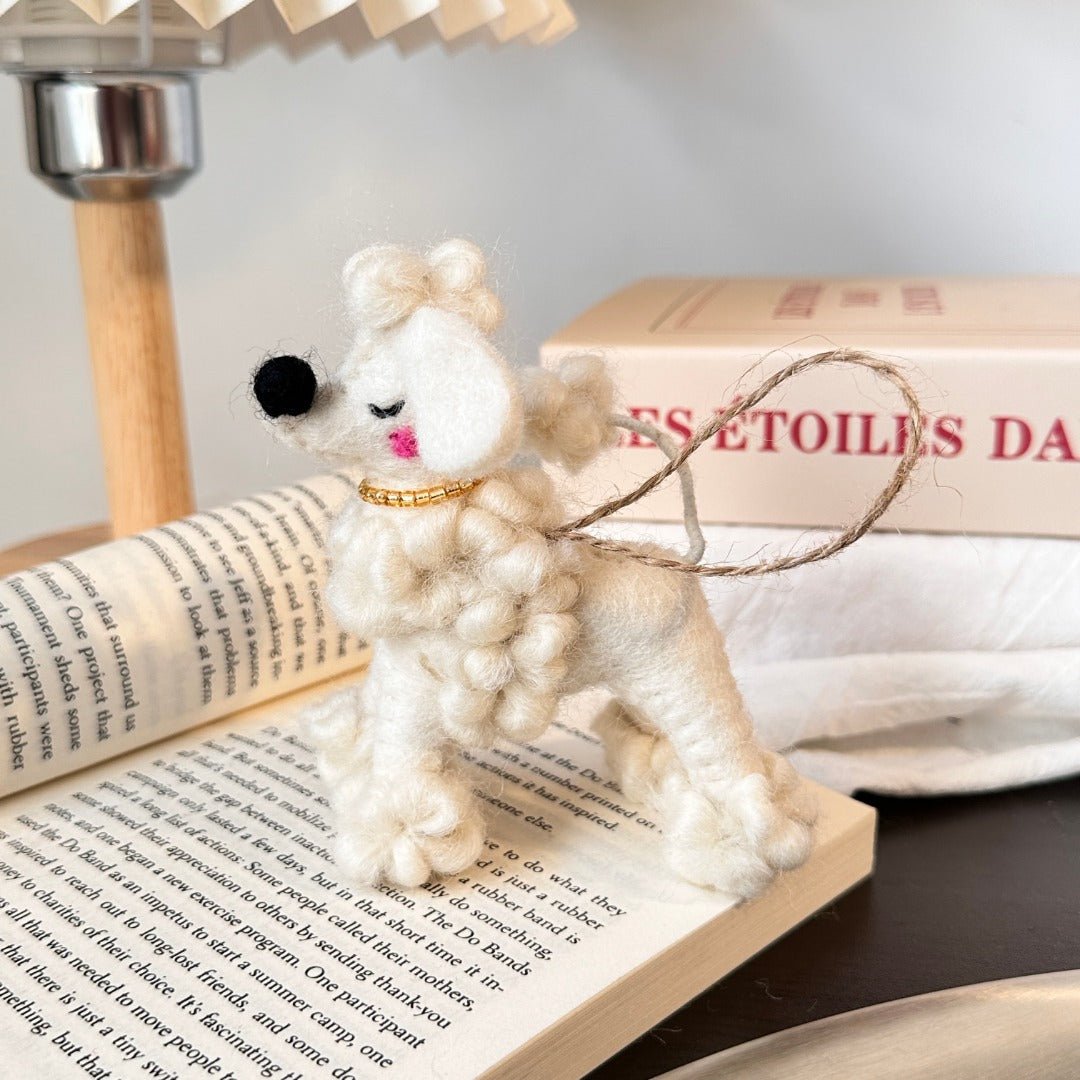 Wool Felt Poodle - WeDesignWool