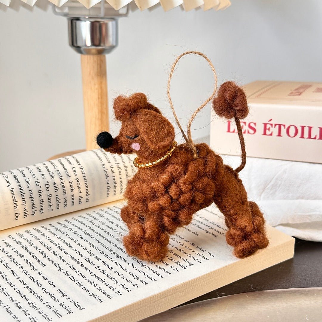 Wool Felt Poodle - WeDesignWool