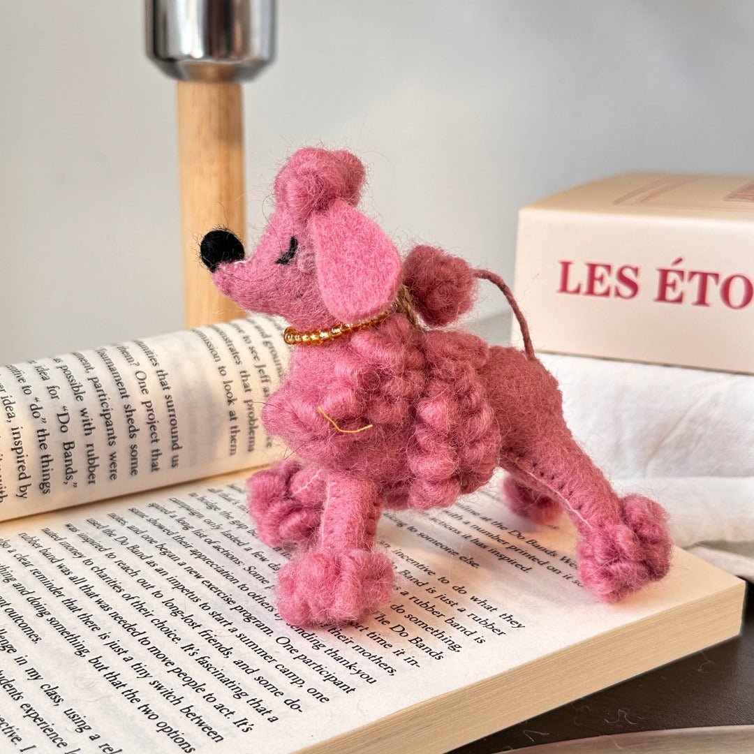 Wool Felt Poodle - WeDesignWool