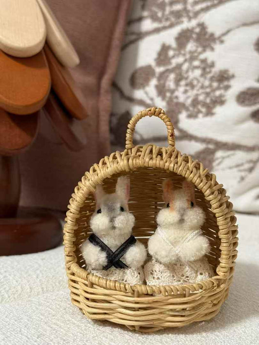 Custom Handcraft Felted Pet with Bamboo Nests - WeDesignWool