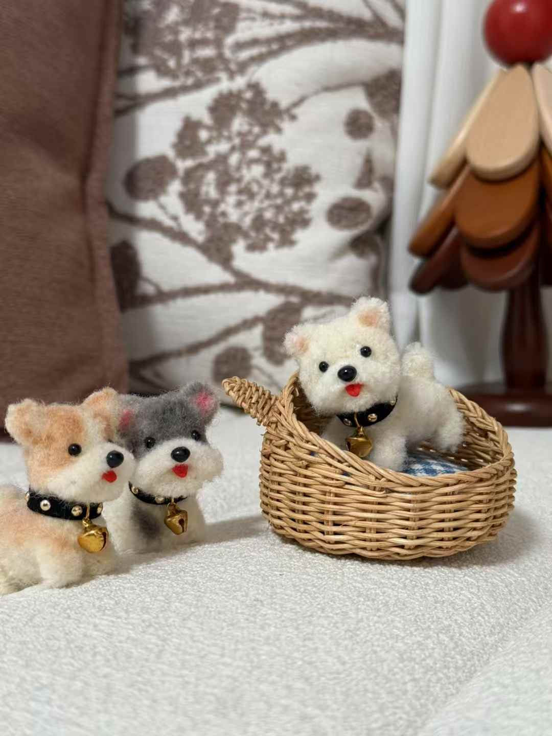 Custom Handcraft Felted Pet with Bamboo Nests - WeDesignWool