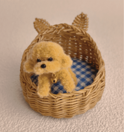 Custom Handcraft Felted Pet with Bamboo Nests - WeDesignWool