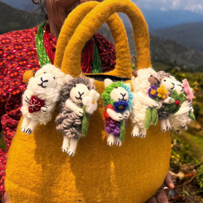 Flowered Sheep - WeDesignWool