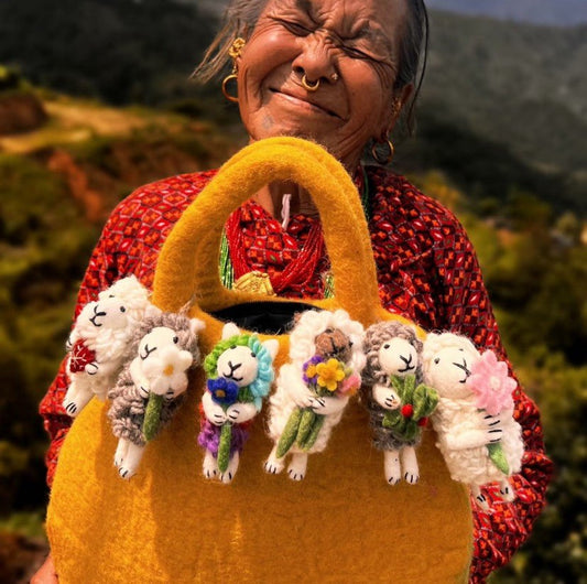 Flowered Sheep - WeDesignWool
