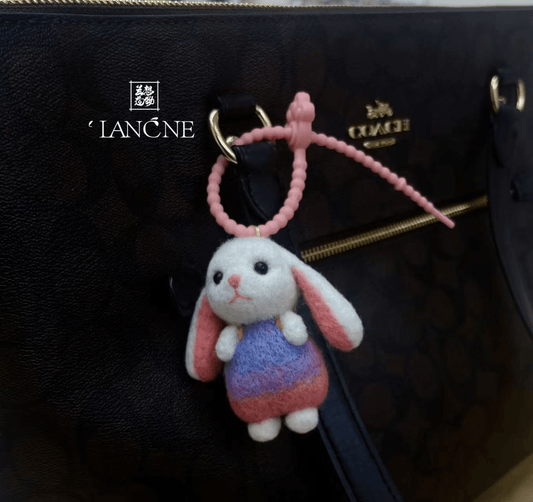 🐰💜💖Pastel Dress Bunny Charm - WeDesignWool