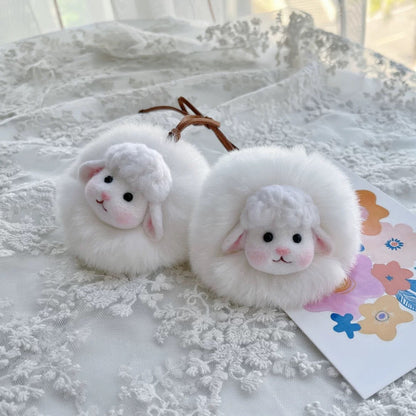 Personalized Wool Felt Lamb Car/Bag Charm 🐑✨ - WeDesignWool