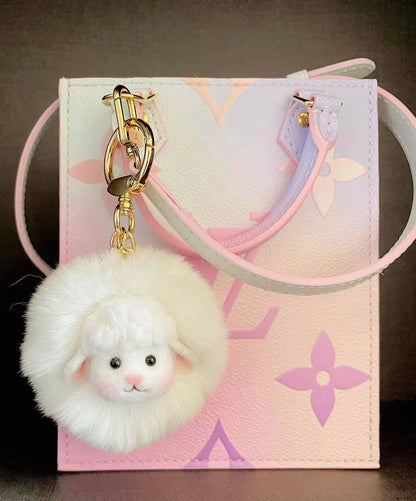 Personalized Wool Felt Lamb Car/Bag Charm 🐑✨ - WeDesignWool