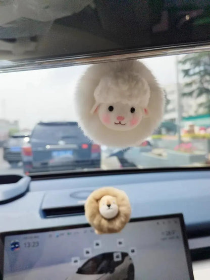 Personalized Wool Felt Lamb Car/Bag Charm 🐑✨ - WeDesignWool