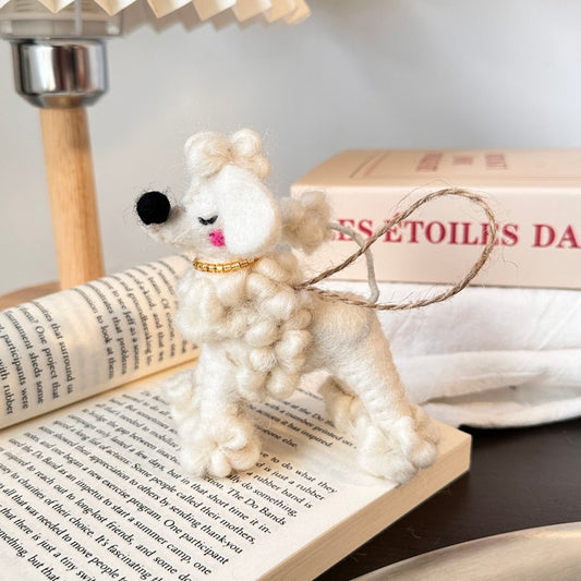Wool Felt Poodle - WeDesignWool